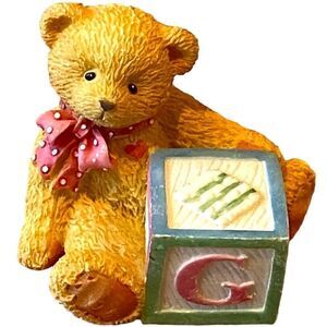 Vintage 1995 Priscilla Hillman G Alphabet Bear Cherished Teddies